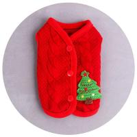 红色圣诞树 XXS(适合约1-2斤) 圣诞节奶狗情侣装茶杯犬1-2斤贵宾约克夏幼犬开衫马甲小奶猫衣服
