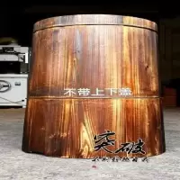 大口33小口29板厚2高48厘米 不带上下盖蜂桶 蜂桶蜂箱中蜂土养杉木圆桶诱引招蜂传统老式大小头原木旧蜜蜂桶箱