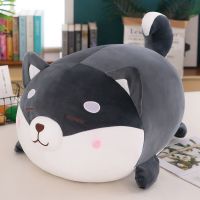 哈士奇(眯眼) 40厘米(送香包+红绳) 可爱哈士奇毛绒玩具公仔抱枕柴犬布娃娃睡觉抱枕儿童女孩陪睡神器