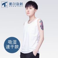 白色 S 酷尔鱼刺帅tles外穿无绷带束胸内衣女长款中性背心lala塑胸透气