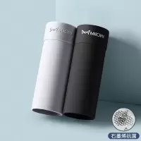 平角裤男I [2条冰丝石墨烯] L 冰丝男士内裤夏季薄款透气石墨烯抗菌中腰平角裤男生四角裤衩