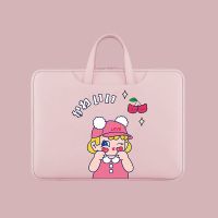 粉色小女孩[可套行李箱] 13寸 联想电脑包女14寸15.6寸13.3寸笔记本手提包华为荣耀16.1寸戴尔包