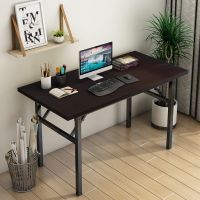 黑胡桃 单层100长40宽75高 家用折叠桌子长条桌会议桌餐桌办公桌培训桌学生宿舍课桌电脑桌