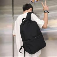 手提双肩包黑色 韩版双肩电脑背包男书包潮牌简约时尚潮流百搭初高中大学生旅行包