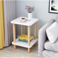 暖白色[长40宽40高53] 沙发边几北欧迷你小茶几简约边桌客厅移动小桌子角几床头柜小方桌
