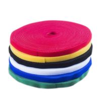 0.8cm宽黄色25米一卷 25米理线带魔术贴数据线收纳耳机扎带理线器绕线器电线网线绑线带