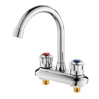 铁面盆双开特价款 不带进水管 全铜厨房面盆冷热水龙头开关双孔三孔洗脸盆菜盆洗手盆水槽冷热水