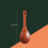 21.5厘米饭勺 木铲子不粘锅专用耐高温木锅铲家用长柄防烫炒菜铲子木不伤锅锅铲