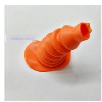 黄色脚刹套 电动三轮车配件脚刹套脚套锥形橡胶套脚刹管挡风胶套软脚刹车