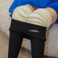 黑色 [羊羔绒抗寒-20℃] 均码 [80-110斤] 东北特厚羊羔绒打底裤女秋冬一体裤加绒加厚外穿保暖棉裤黑色紧身