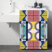 BH8-1 宽65-高90 洗衣机遮挡帘海尔防晒滚筒式防水阳台遮阳罩通用洗衣柜防晒布