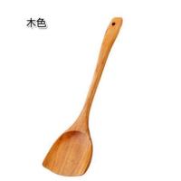 木色 不粘锅木斜铲炒菜专用饭铲厨房用品木质长柄炒菜木铲子厨具锅铲炒