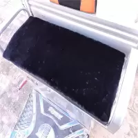 黑色 30cm*30cm根据车座尺寸 冬季毛绒电动三轮车坐垫老年代步四轮车加厚可拆洗屁垫套靠背配件