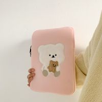 电脑包 粉底白熊 11寸 和你散步 韩版可爱小熊iPad平板电脑包内胆包笔记本电脑包保护套