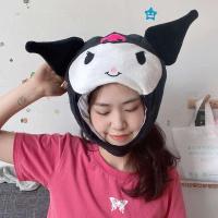 小恶魔帽子 可调节 ins少女心毛绒可爱卡通小恶魔库洛米头套帽子表演拍照万圣节道具