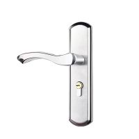 可调孔距门把手[不含锁体锁芯] 门锁卧室门把手房门锁室内门锁具家用木门老式锁通用型可调不锈钢