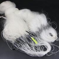 5分网50cm高20米长三层沉网 渔网粘网丝网三层沉网白条鱼网半指一指小鱼网餐条网1指捕鱼浮网