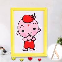 摆台相框 感恩节送老师礼物儿童小学生幼儿园diy手工作品材料包纽扣粘贴画