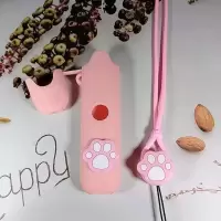 VTV粉色猫爪硅胶套 VTV硅胶套+[挂绳] VTV硅胶保护套vtv杆保护软皮壳挂绳挂链防尘电子器潮男保护壳
