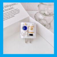 [透明套]金角宇宙 苹果20W 创意苹果数据线保护套13pro充电器壳20w快充头手机11充电线防折12