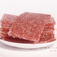 雪花山楂片1斤 雪花山楂片独立包装带糖雪花片山楂片软片散装开胃山楂制品果丹皮