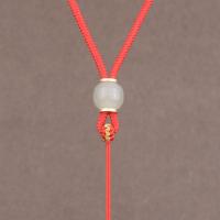 红色 天然和田玉手工编织吊坠挂绳翡翠配绳玉佩挂脖项链绳子男女挂件绳