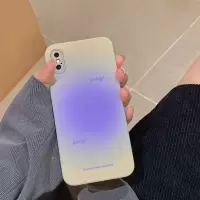 pong晕染紫[无支架] 苹果6/6S 苹果6sPlus手机壳6s爱心支架iPhone6/6Plus直边软壳全包防摔in