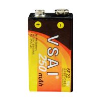 9V电池1颗(250mah) 可充电电池9V方块电池6F22充电器万用表无线话筒仪器KTV麦克风