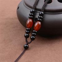 咖啡色/天然红玛瑙 玛瑙手工编织项链绳挂件绳子玉坠玉佩玉牌吊坠挂绳男女貔貅挂坠绳