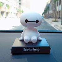 大白款[手机座] 大白车载手机支架多功能可爱手机座卡通摇头公仔汽车内装饰品摆件