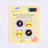 皮卡丘+闪电 任天堂Switch摇杆帽JOYCON手柄按键帽NS卡通保护套LITE立体硅胶套