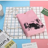 粉色小泼妇TT6666 小学生补习袋帆布补课包单肩斜挎包初中生手提袋拎书袋男女儿童包