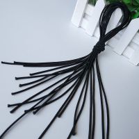 黑色 长50cm 粗0.2cm(10根装) 简约基础扎头绳长发绳儿童扎头发橡皮筋扎马尾高弹力松紧带跳皮筋