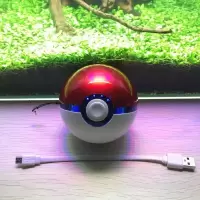 红色球6000mah(送充电线) 6000毫安 精灵球充电宝12000毫安大容量神奇宝贝迷你可爱手机通用移动电源