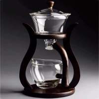 宫灯单壶 半全自动泡茶器耐热玻璃茶具套装家用送礼泡茶碗懒人茶壶功夫茶杯