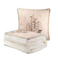 一帆风顺(一个价) 汽车枕头抱枕被子两用车载午休被子空调被车用靠垫车内车上装饰品