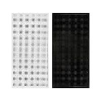 白色 20*100带边框 带边框洞洞板货架手机配件展示架五金工具架超市货架挂钩厨房收纳