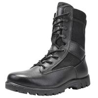 [普通款]黑色高帮靴YQ 36 超轻登山鞋男靴子户外透气工装靴减震保安鞋马丁靴网靴雪地高帮鞋