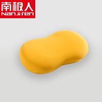 网红儿童喵肚记忆枕 姜黄 祧 一只装 猫肚皮记忆棉枕头芯套装一对慢回弹护颈椎枕芯一只单人学生