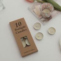 马赛克蜡烛1盒[10颗] 圆脸小怪物 韩国ins风马赛克贴片彩色玻璃烛台蜡烛杯家居装饰摆件