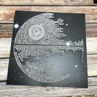 30*30CM-不含框 简易包(自备锤子剪刀) 钉子绕线画手工diy星球大战创意制作立体弦丝画材料包装饰画礼物