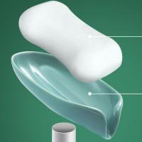 颜色随机--没有吸盘和支撑管 香皂盒创意沥水放肥皂置物架免打孔吸盘个性可爱家用浴室沥水神器