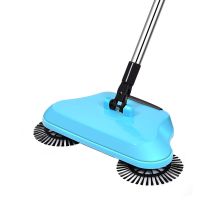 天空蓝[共1布] 扫地机手推式吸尘器家用软扫把簸箕套装组合魔法扫帚平板拖把托布