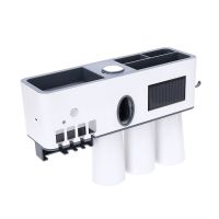 白色 单灯消毒款 智能牙刷架消毒器电动杀菌壁挂卫生间免打孔刷牙杯收纳牙膏置物架