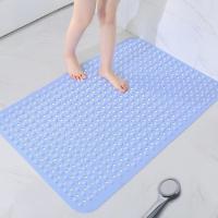 浅蓝色(欣艺) 49×49cm(一体成型加厚环保) 浴室洗澡防滑垫大面积卫生间卫浴淋浴地垫家用垫80*120CM加厚大号