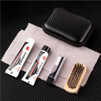 六件套装碳纤包 皮鞋刷家用黑色无色鞋油套装软毛擦鞋神器马毛刷鞋刷子清洁护理