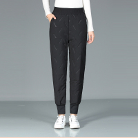 黑色 2XL(建议90-110斤) 妈妈冬季加厚外穿棉裤中老年女裤宽松保暖裤子婆婆休闲高腰夹棉裤