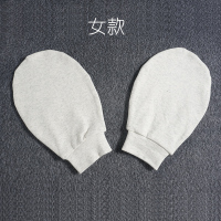 浅花灰-女(适合85-115斤) 均码 睡眠手套睡觉带的抓防挠手膜抓挠手霜手部夜间保养透气棉薄款女戴