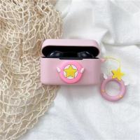粉色+粉盾牌+同款绳圈 适用索爱A1C无线蓝牙耳机保护套Soaiy A1充电仓盒A1C防摔软壳卡通