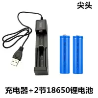 尖头 1节18650电池(不送充电器) 18650锂电池充电器电推子麦克风话筒电池3.7V大容量小风扇唱戏机